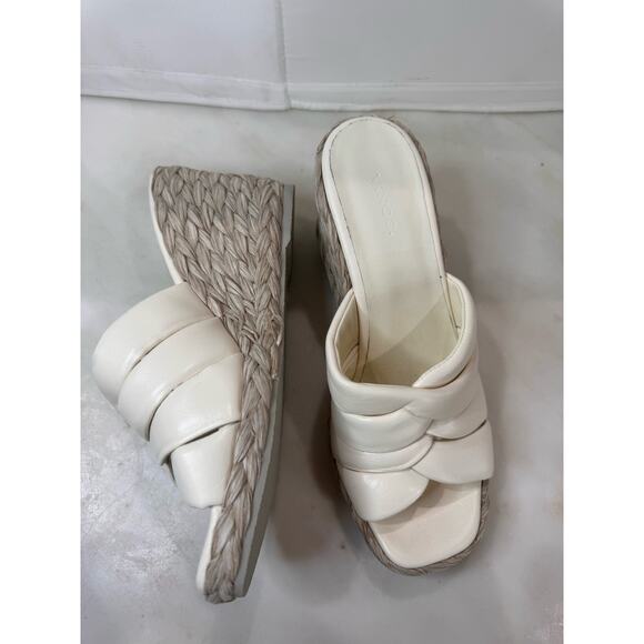 Vince Ivory Gilian Espadrille Wedge Slide Sandal (Women) size 8.5 - Picture 3 of 8